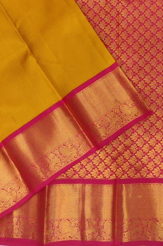 Admirable Yellow and Pink Color Designer Saree